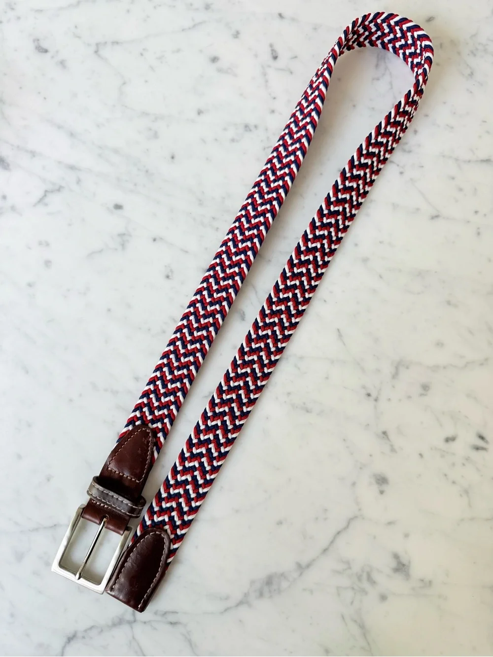 YRI Braided Braveheart Elastic Belt Mens Size L